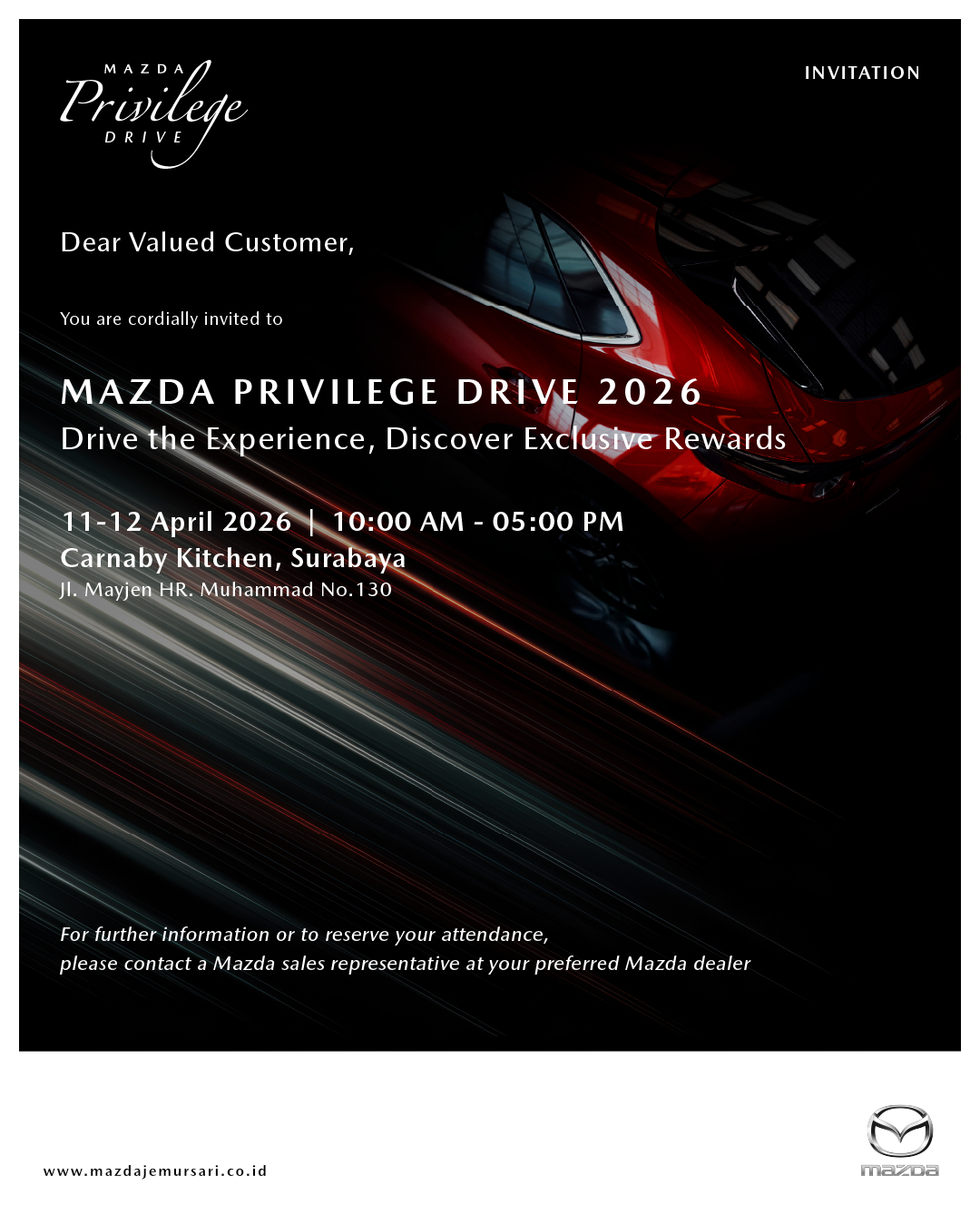 MAZDA PRIVILEGE DRIVE 